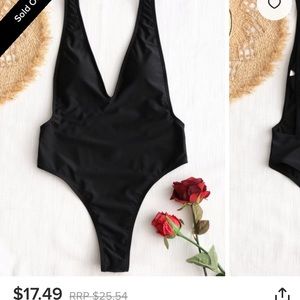 NWT. Black one piece from Zaful. Never worn.